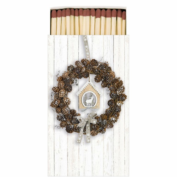 Streichholzschachtel Pine Cone Wreath 45 StreichhöLzer Ambiente | Zapfenkranz-image