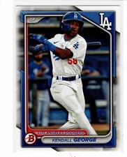 Kendall George Los Angeles Dodgers 2024 Bowman prospect
