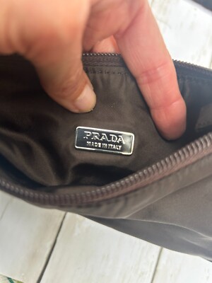 PRADA Mini BROWN Tessuto NYLON Y2K Hobo Top Handle # 31 EUC PRADA Mini BROWN Tessuto NYLON Y2K Hobo Top Handle # 31 EUC