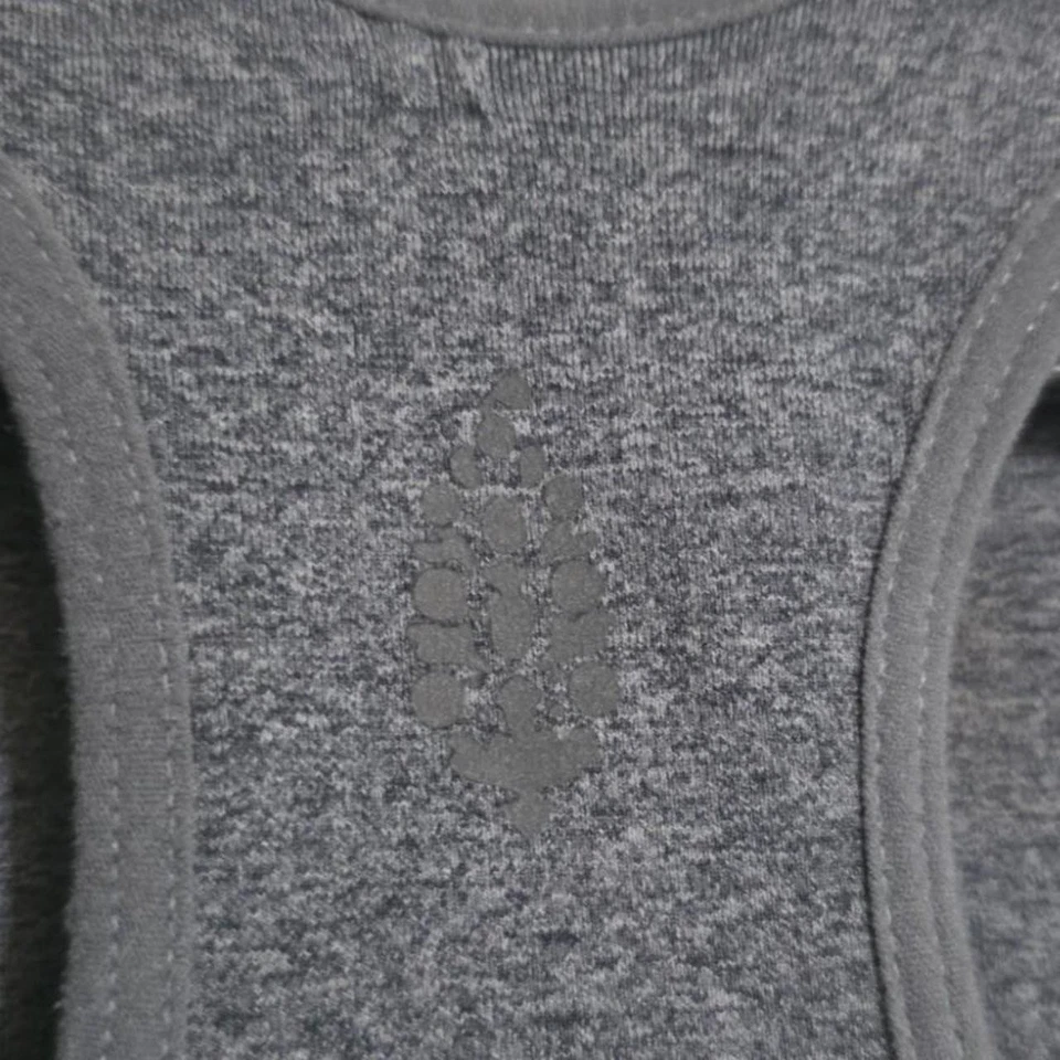 Sutiã esportivo feminino Free People cinza gola alta tamanho M/L roupa ativa treino - Imagem 4 de 4