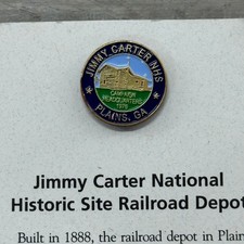 Jimmy Carter NHS Lapel Pin 1976 Campaign Headquarters Enamel 1in