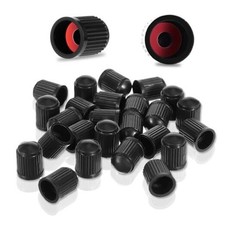 100Pcs Plactic Car Tire Valve Caps, Valve Stem Covers, Black Tire Air Caps for