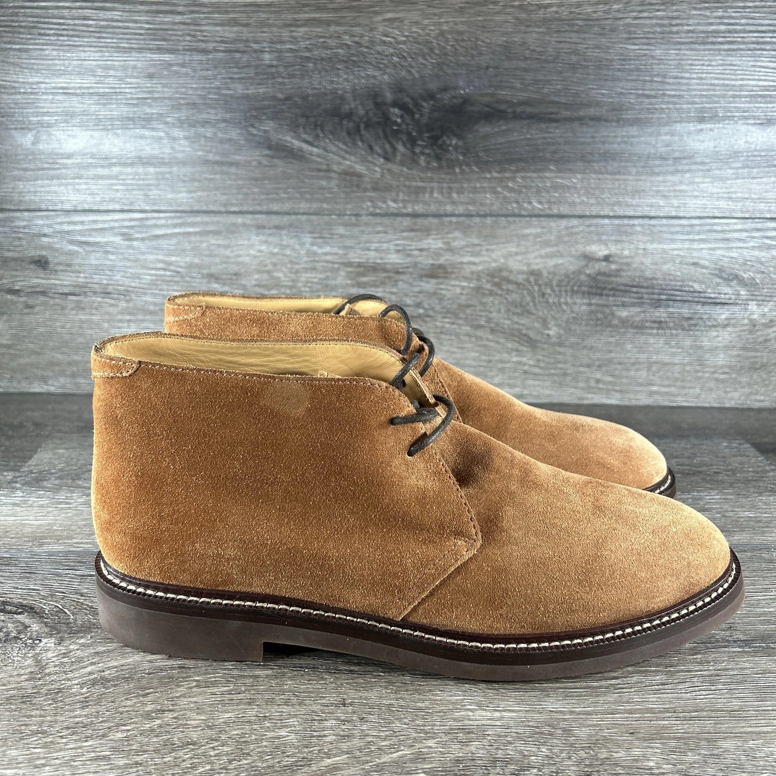 Brunello Cucinelli — Brunello Cucinelli Chukka Boots Mens Size 12 Ankle Brown Suede Made In Italy