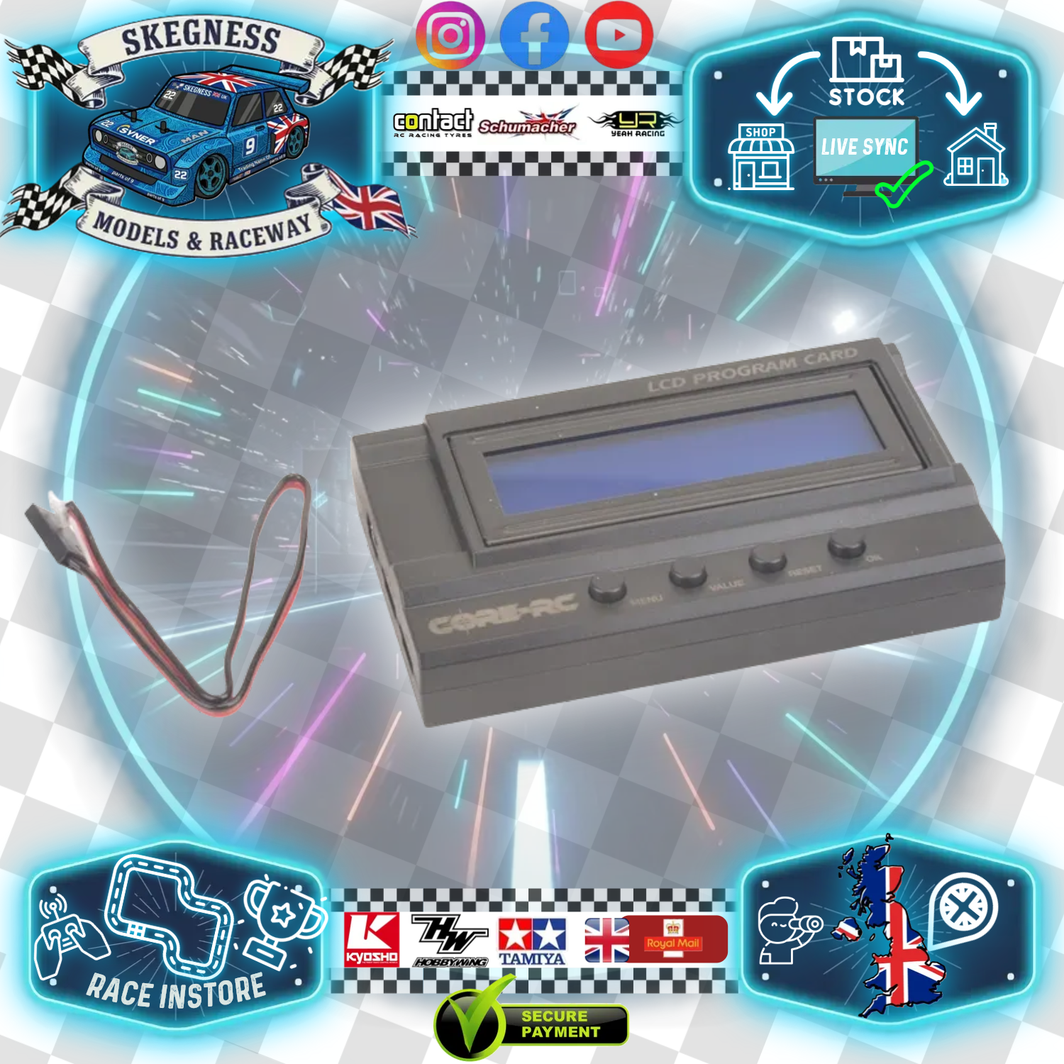 CORE RC - Digital LCD Program Card - 95R - CR818