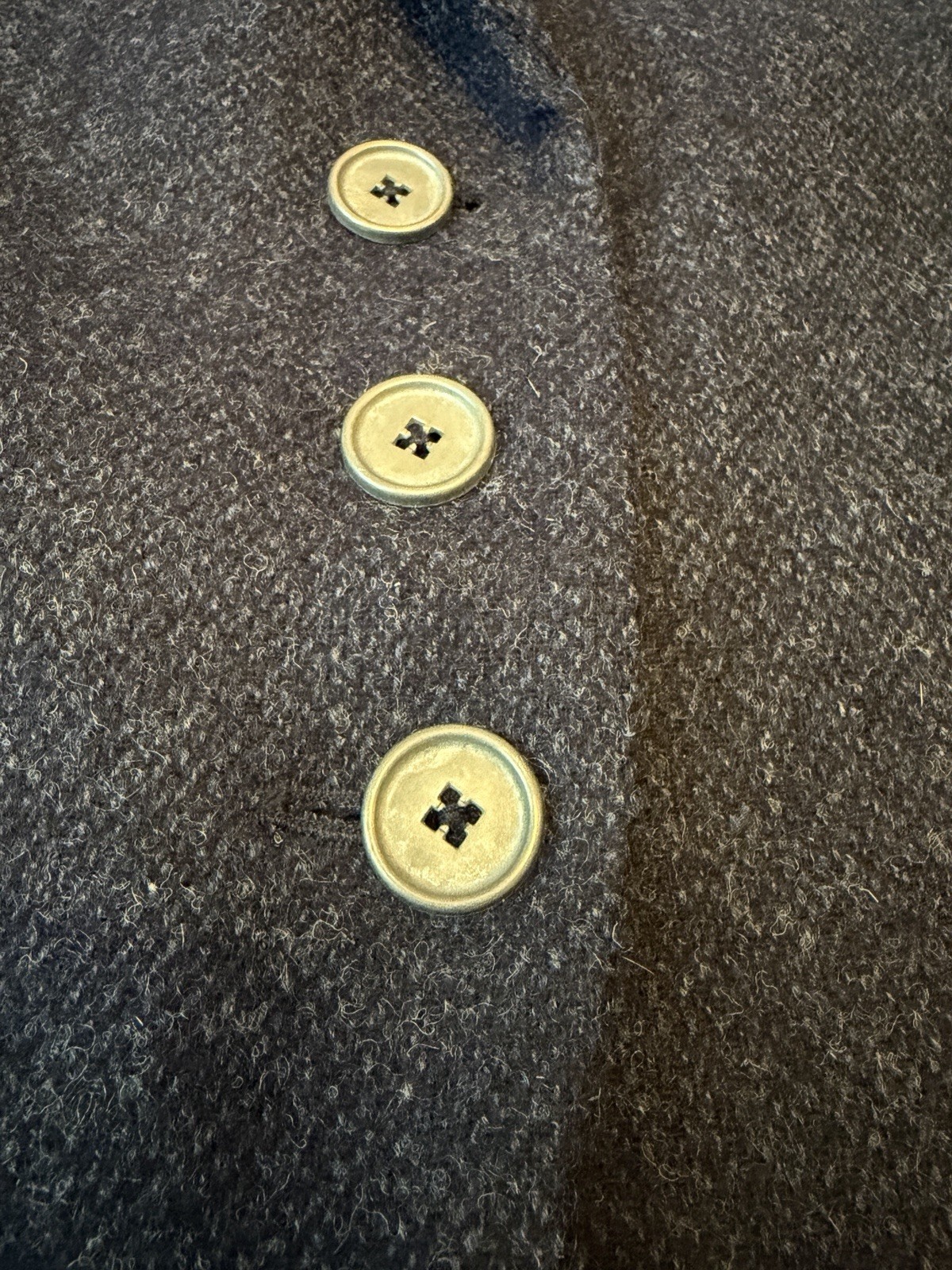 JACK MURPHY MOON Tweed Waistcoat US 16 Navy Vest Wool Gilet Hacking Country image 4