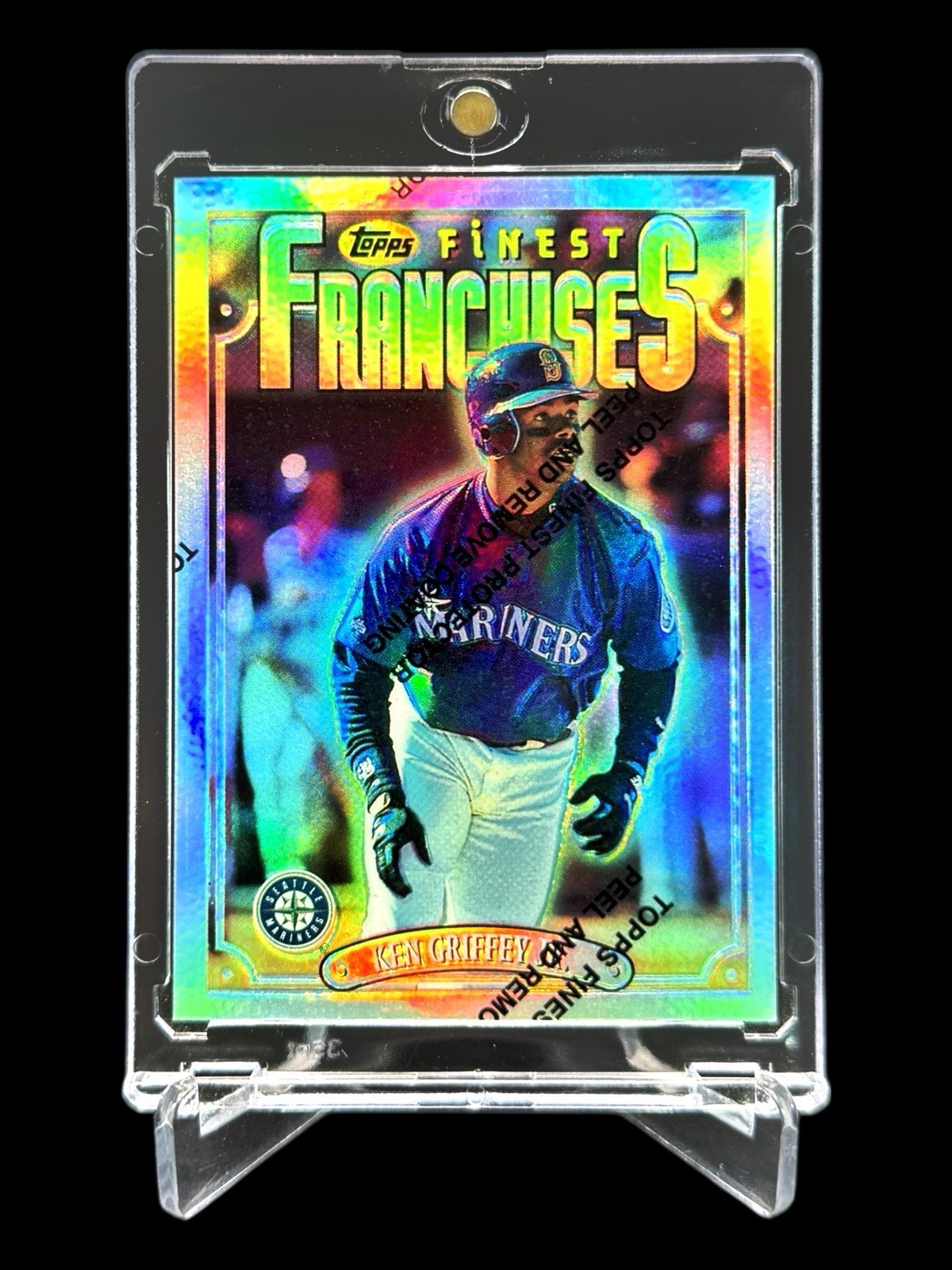 1996 Topps Finest KEN GRIFFEY JR REFRACTOR FRANCHISES W/ COATING #305 SP🔥RARE🔥