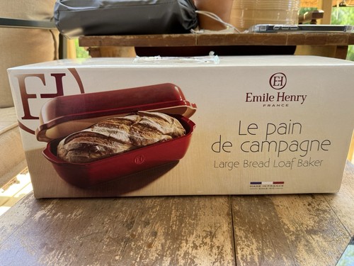 Emile Henry italienischer Brotlaibbäcker | anthrazit