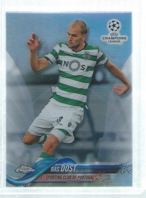BAS DOST 2017-18 TOPPS CHROME CHAMPIONS LEAGUE REFRACTOR #77