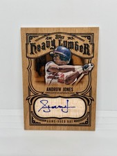 ANDRUW JONES 2026 Topps Heavy Lumber Game Used Bat Auto Atlanta Braves #HLAR-AJ0