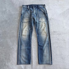 EDWIN 5052D Selvedge Denim Jeans Made in Japan Side Line Cinch Back Size 32