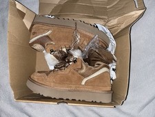 UGG Lowmel Women's Shoes - Suede  Canvas Sneaker in Chestnut/Beige