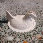 Vtg. Indiana White Milk Glass Chicken Hen on Nest Covered Bowl Candy Dish 7"