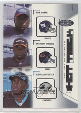 2002 Fleer Hot Prospects Hat Trick Anthony Thomas DeShaun Foster Ron Dayne fm0