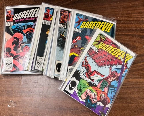Vintage Lot of 29 Comic Marvel DAREDEVIL 211-297 ~ Very Nice ~ 1980s Copper Era