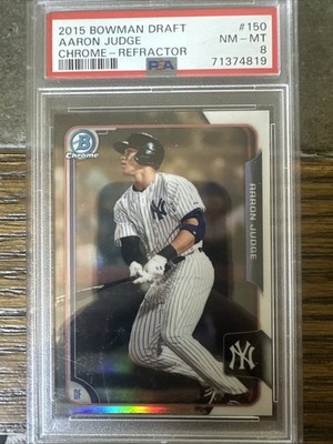 2015 Bowman Draft - Aaron Judge Chrome Refractor #150 - Yankees - PSA 8 NM-MT