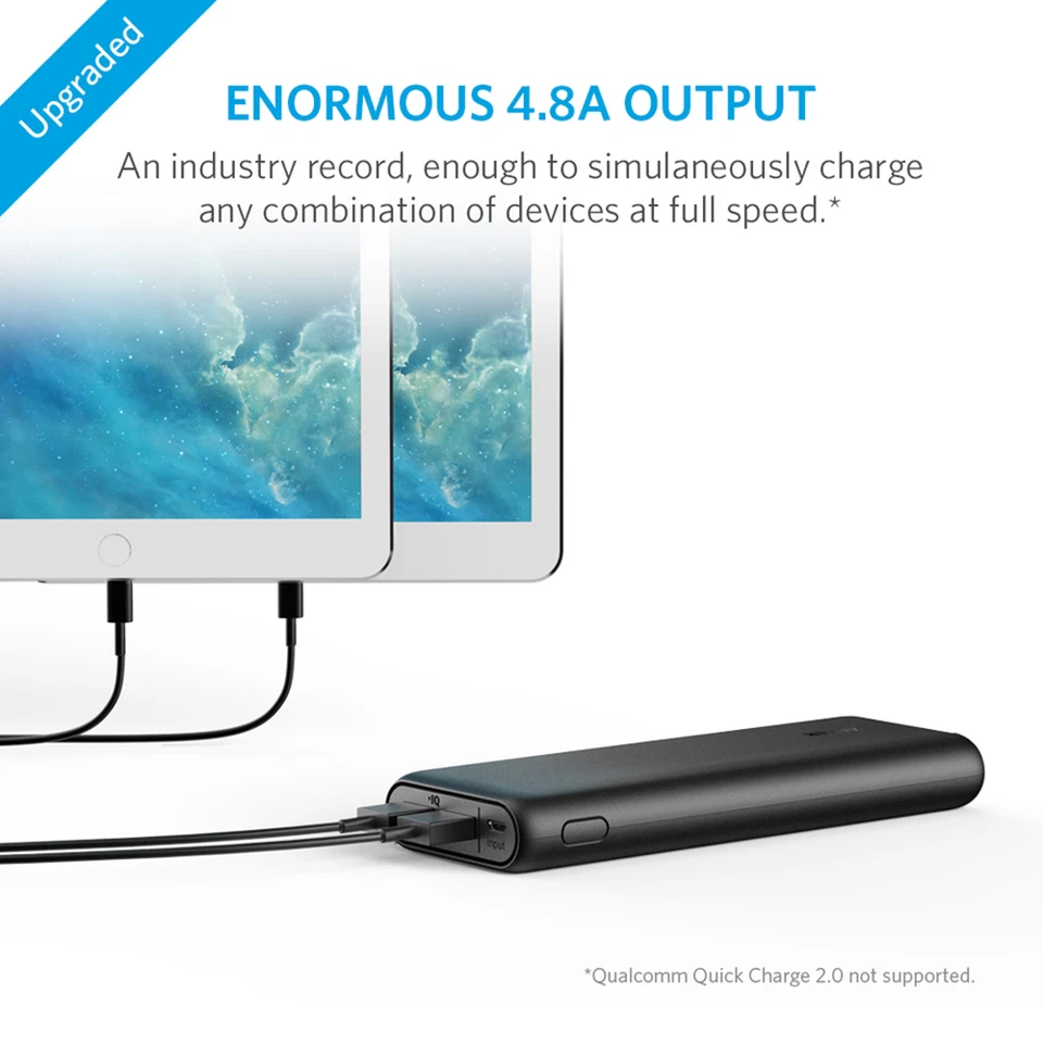 Anker PowerCore 20100mAh 5V 2 Port USB External Battery Power Bank Astro Charger - image 2 of 4