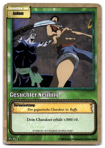 One Piece TCG 1999 – Jedem - Gesuchter Neuling - JS-W43 - Vintage - Bild 1 von 2