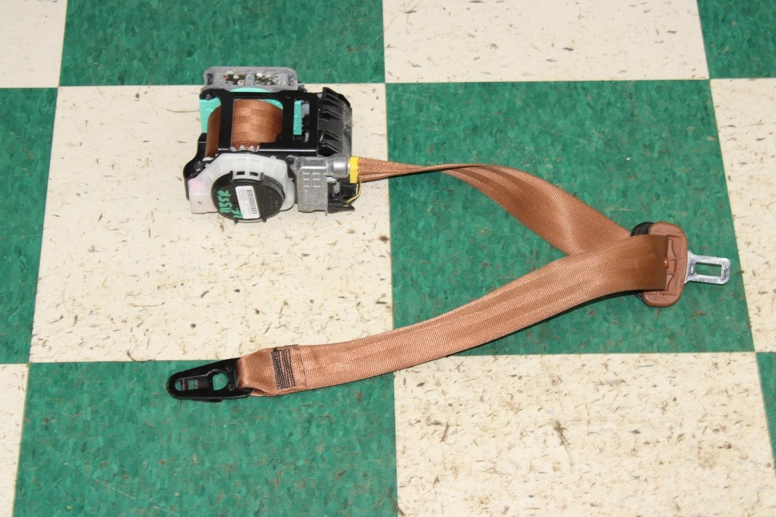 14-18 Flying Spur Brown Front Driver Side Left LH Seat Belt Restraint OE Factory