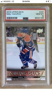 Nail Yakupov 2013 Upper Deck Young Guns #241 Rookie Card PSA 10 Oilers 1st Pick