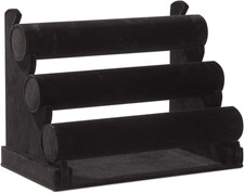 3 Tier Velvet Bracelet Holder Stand Soft Velvet Jewelry Organizer Display