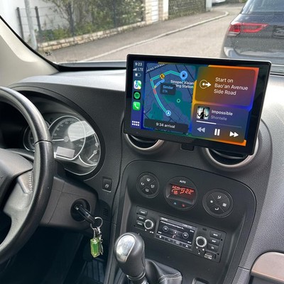 Tragbarer Apple CarPlay und Android Auto Wireless Display Autoradio 9-Zoll