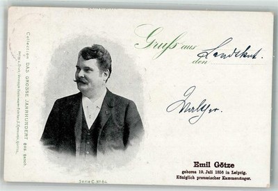 10740516 - Emi Goetze + noble correspondence opera singer