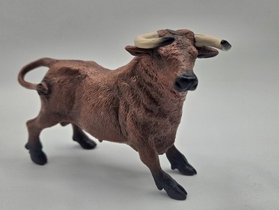 Brown  Spanish  Bull Figure Plastic Child Toy Grift Figura Toro Español 347