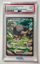 2025 POKEMON WHT EN-WHITE FLARE - SPECIAL ILLUS. RARE #170 BOUFFALANT EX - PSA 9 on eBay