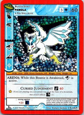Pamola 015/165 Gold UFO: First Edition NM MetaZoo Holo