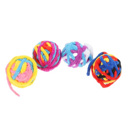 Weewooday 12 Stück Plüsch-Katzenbälle Mit Fell – 2 Zoll Groß, Bunte Muster (Leoparden & Zebra) Als Spielzeug Für Katzen