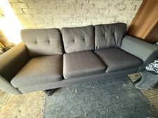 DFS Grey 3-Seater Sofa