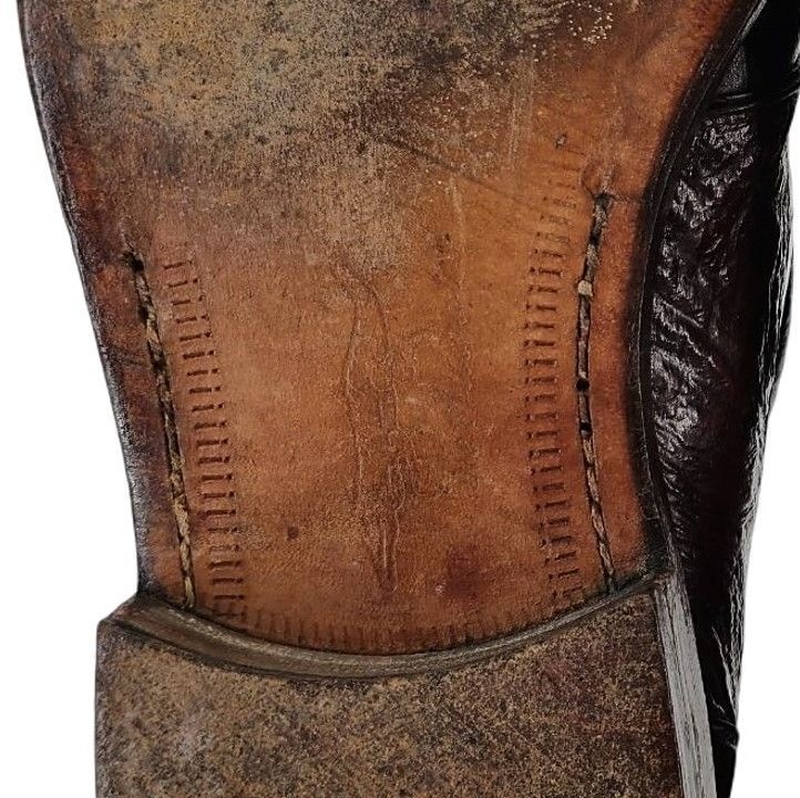 Vintage Mauri Burgundy Alligator Ostrich Exotic Dress Shoes 11.5M Derby Oxfords