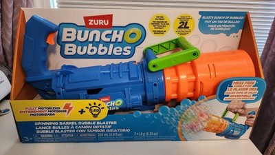 Bunch O Bubbles Spinning Barrel Bubble Blaster Bubble Gun Toy