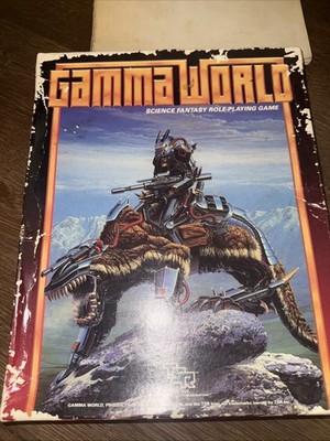 Gamma World Science Fiction Role-Playing Game Box Set - 3rd Edition - 1986