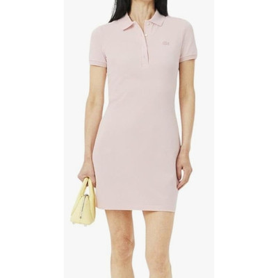 Lacoste Women's Short Sleeve Slim Fit Stretch Pique Polo Dress, NIDUS, 4