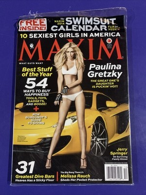 Maxim December 2013 Paulina Gretzky Swimsuit Calendar Brand New Sealed