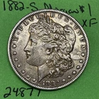 1882-S Morgan Dollar Xf  Extra Fine 90% Silver $1 US Coin Collectible