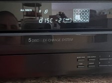 Sony CDP-C245 5-Disc CD Player Changer High Density Linear Converter. Works