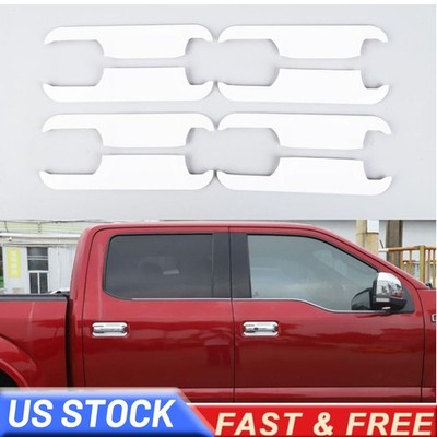 For 2017-21 2022 Ford F250 F350 Std/Ext Door Handle BOWL COVERS OXFORD WHITE