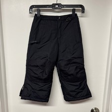 Lands End Little Boys Snow Board Ski Pants Black Size 4 Waterproof Reinforced