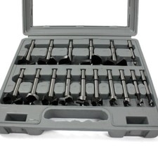 NUEVO 16 PIEZAS Forstner Taladro Taladro Taladro Sierra Juego Estuche de Plástico