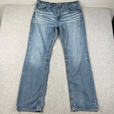 Buckle BKE Seth Straight Fit Jeans Stretch Denim 38XL Men 38x35 Blue Pants