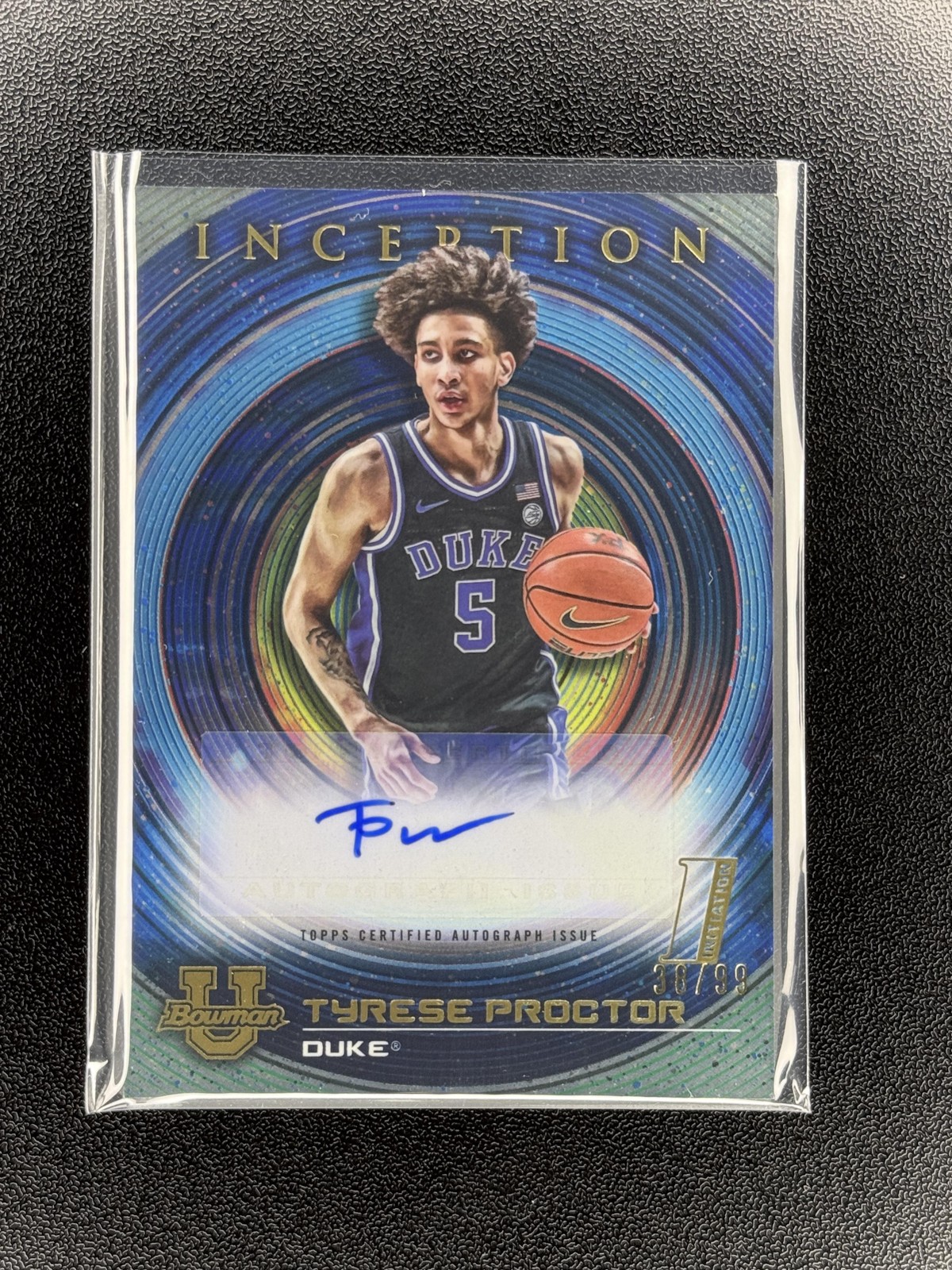 2022-23 Bowman University Inception #BIA-TP Tyrese Proctor Autos Blue Foil /99