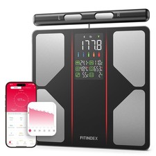 Body Fat Scale 400 lb 8 Electrode FITINDEX F-MSC01 Smart Weight 2026 Upgraded