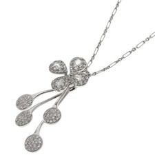 Diamond Necklace K18 White Gold 5.7g