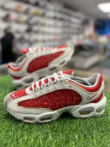 Air Max Tailwind 4 Supreme University Red Size 10 Rare Red White Rep Box