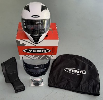 Motorcycle Modular Full Face Helmet DOT Approved - YEMA Helmet YM-832 Motorbi...
