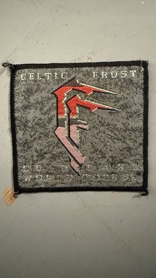 CELTIC FROST   very rare old original 80s COLD LAKE WORLD TOUR 89 Patch!!! 