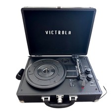 Victrola Journey VSC-550BT Portable Bluetooth Suitcase Record Player Black
