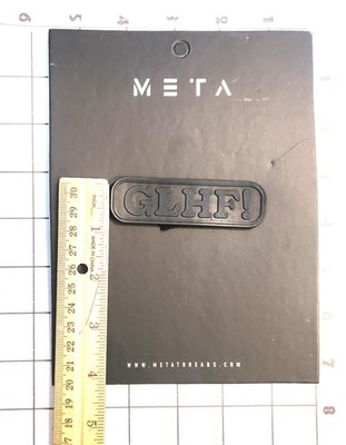 GLHF Morale Patch Hook and Loop Rubber PVC Uniform Meta Threads
